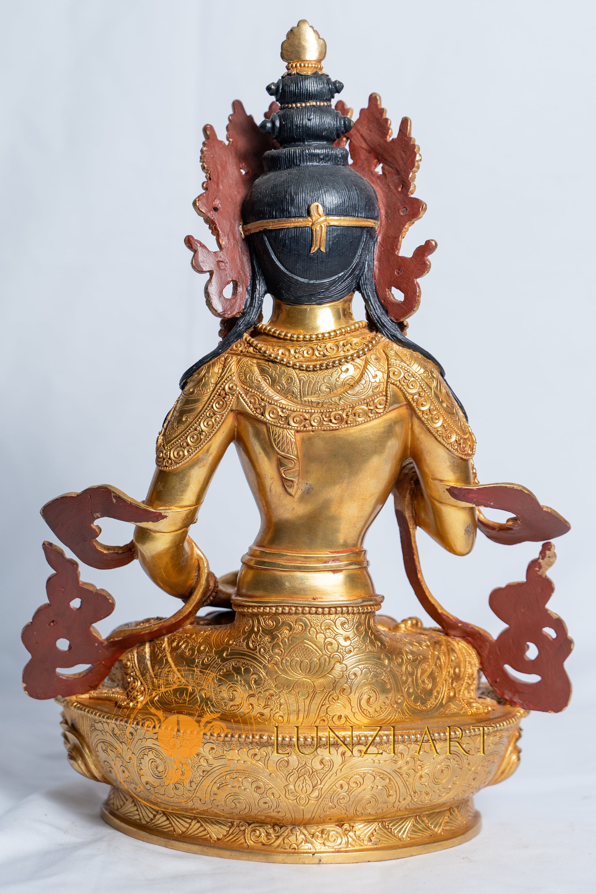 Vajrasattva Statue | Fully Gold Plated Copper - statues