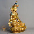 Vajrasattva Statue | Gold-Plated Copper - S-P-R-CG-FG-V-00234