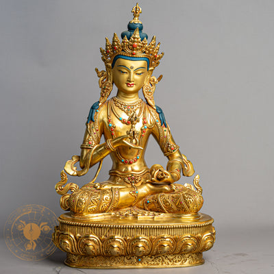 Vajrasattva Statue | Gold-Plated Copper - S-P-R-CG-FG-V-00234