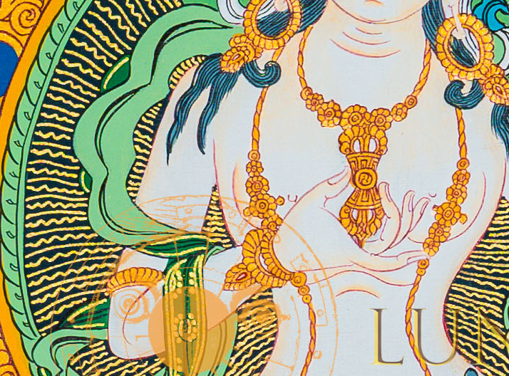 Vajrasattva Thangka: The Sovereign of Purification - T-B-HT-BB-V-0063