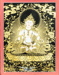 Vajrasattva Thangka, the God of Purification and Spiritual Transformation - T-B-HT-RB-V-0025