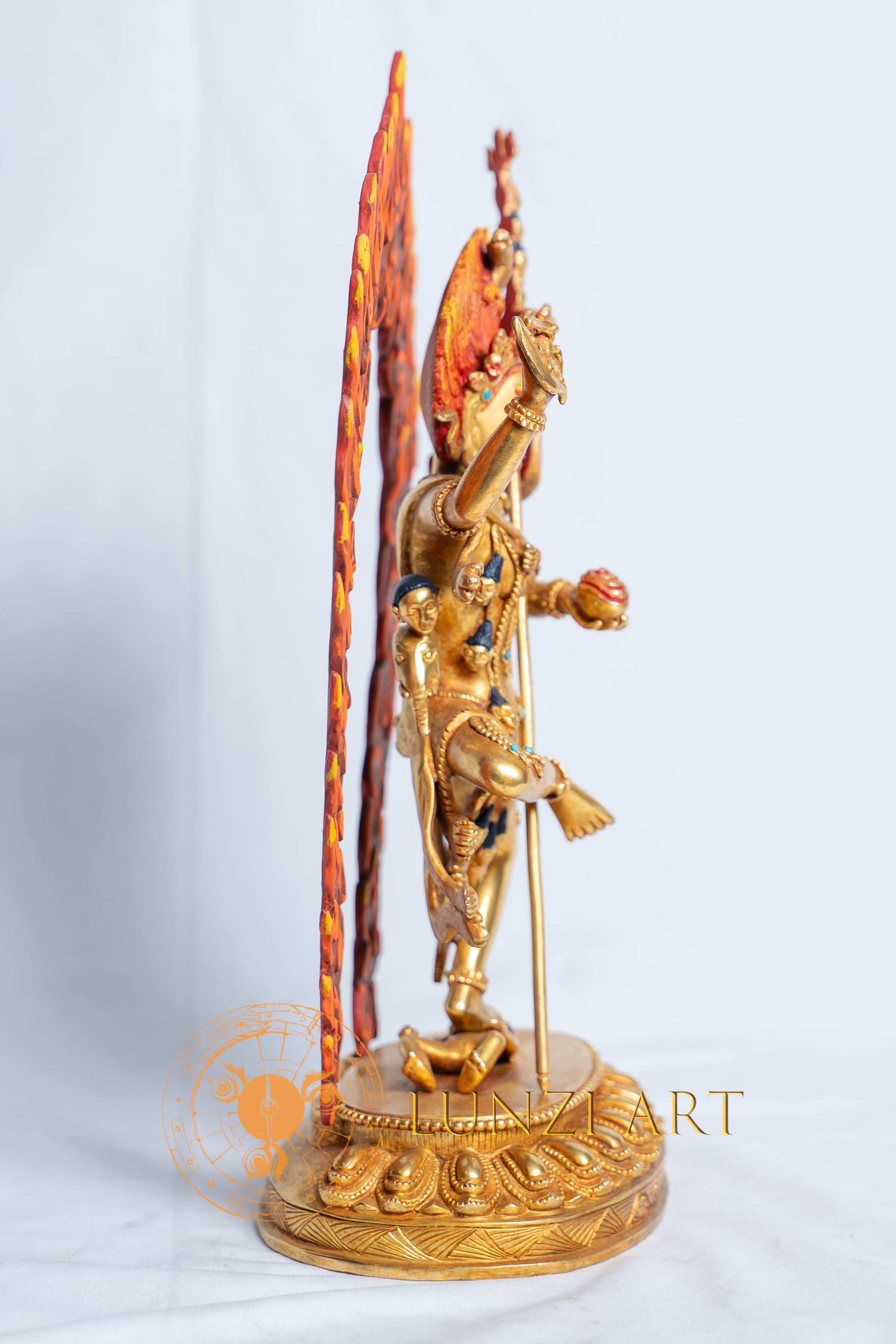 Vajravarahi (Dorje Phagmo) Statues | 24k Full Gold Plated - S-B-RM-FG-CG-VV-0058