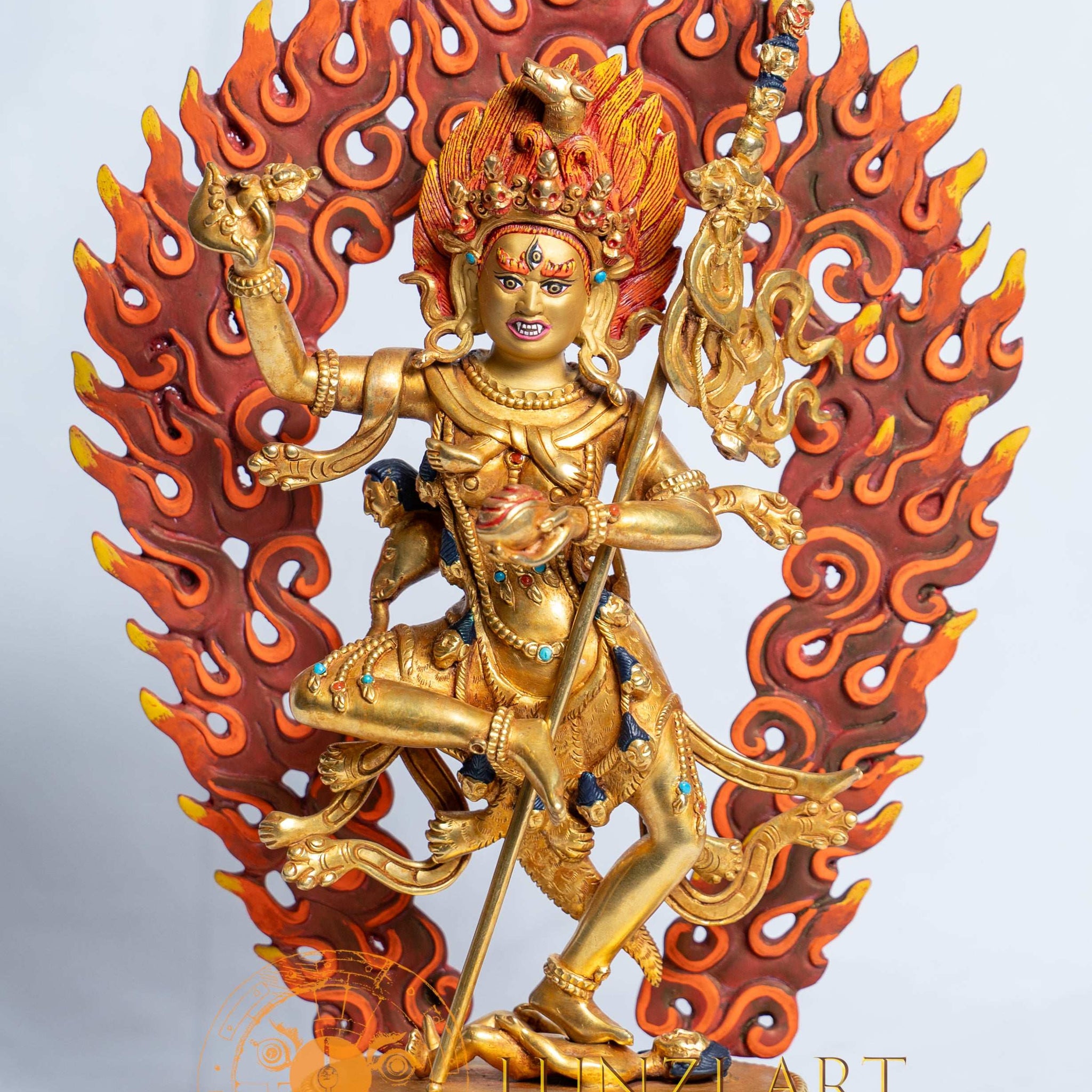 Vajravarahi (Dorje Phagmo) Statues | 24k Full Gold Plated - statues