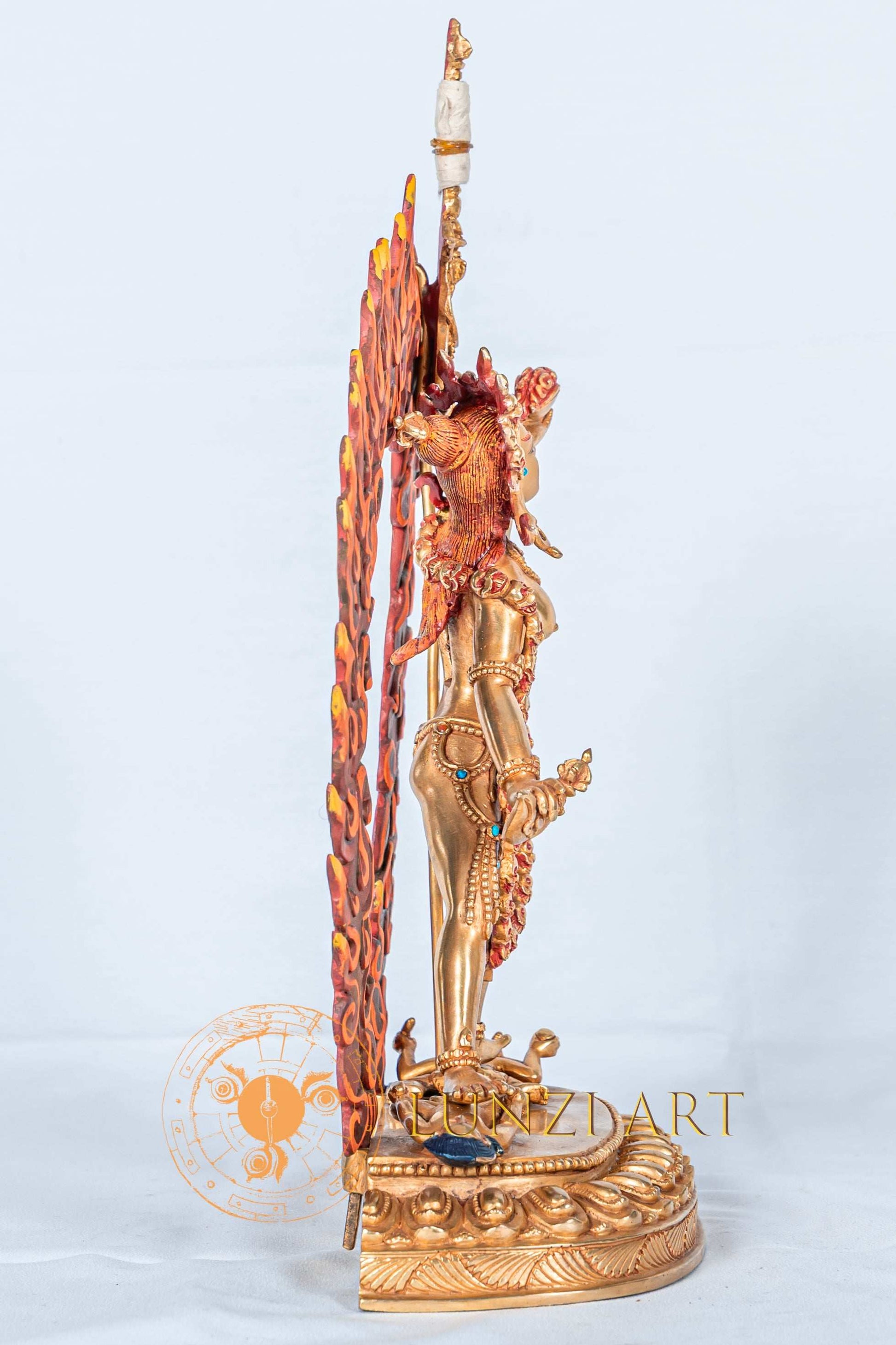 Vajrayogini Sculpture | Full Gold Plated Handmade Statue - S-B-RM-FG-CG-VY-0078