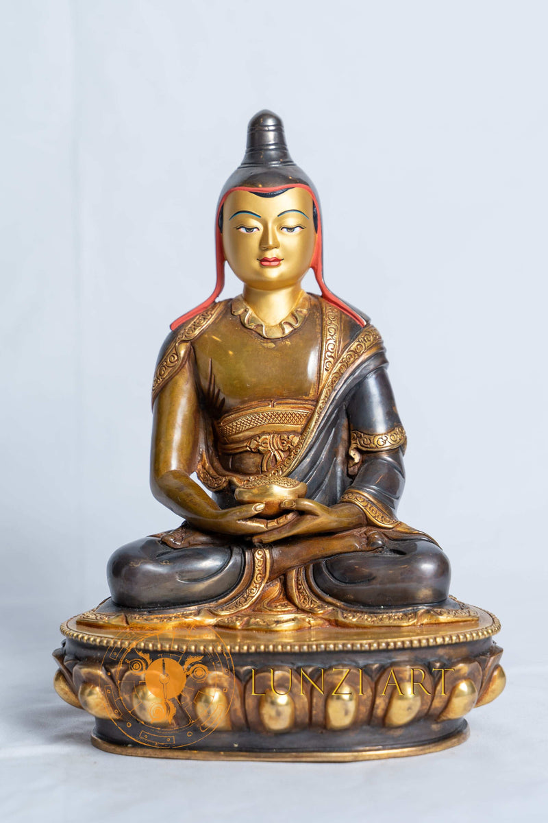 Vimalamitra Statue | Copper with Half Gold Plating - S-B-RM-HG-CG-VM-0040