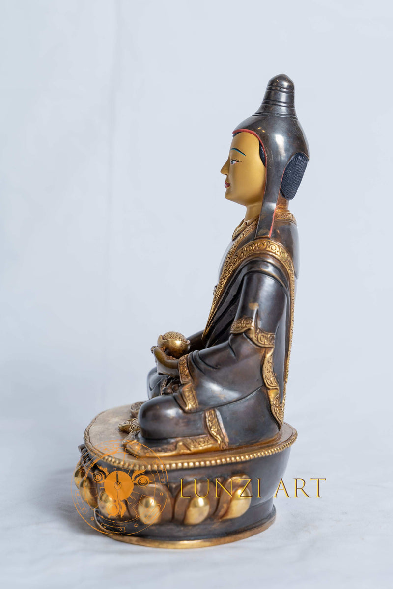 Vimalamitra Statue | Copper with Half Gold Plating - S-B-RM-HG-CG-VM-0040