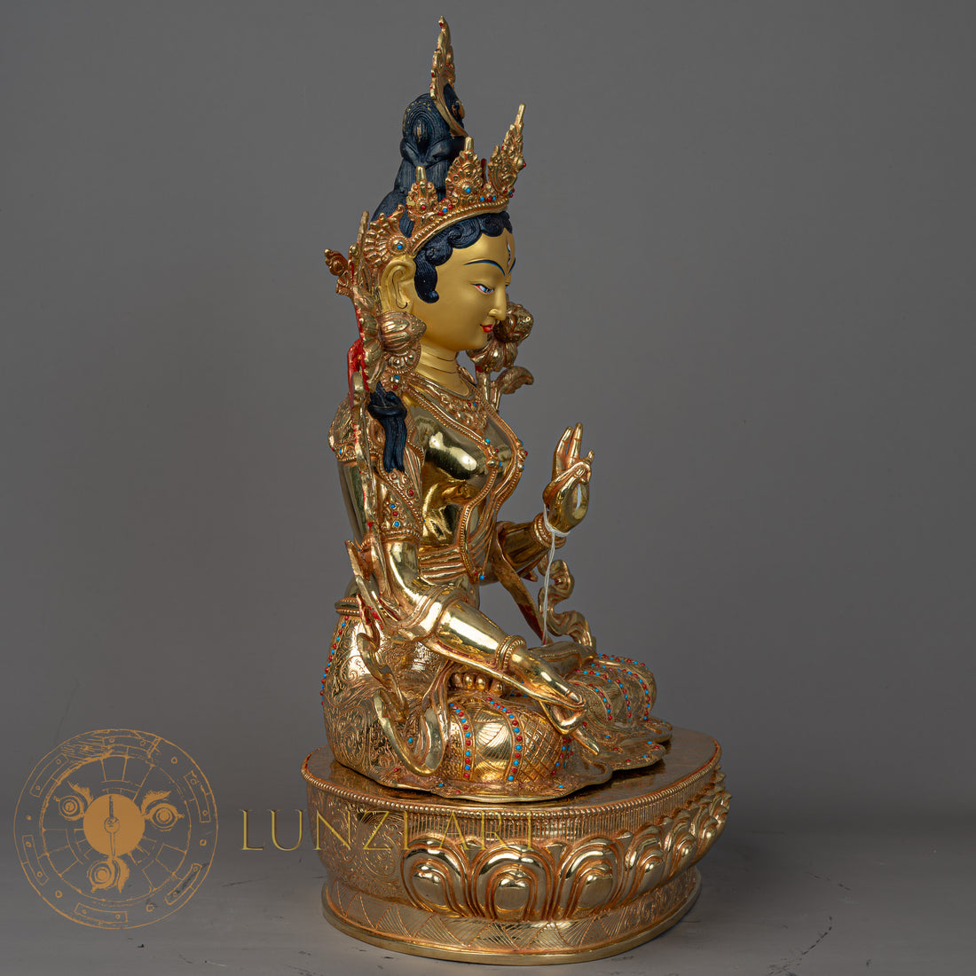 White Tara | Full Gold-Plated Copper - S-P-BA-FG-CG-WT-00196