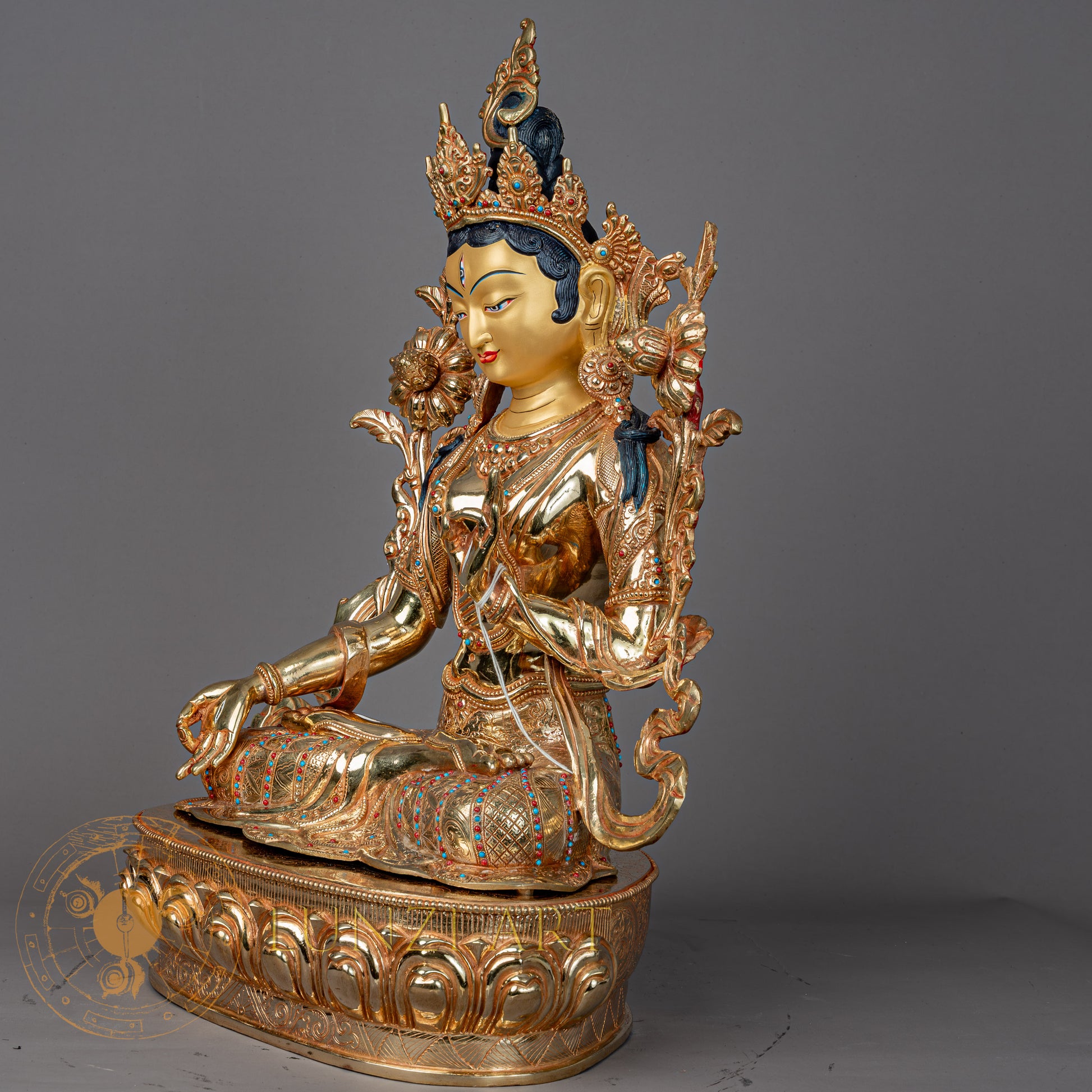 White Tara | Full Gold-Plated Copper - S-P-BA-FG-CG-WT-00196