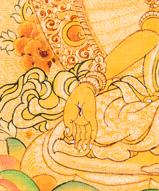 White Tara Thangka: The Radiant Mother of Longevity - T-B-HT-RB-WT-0078