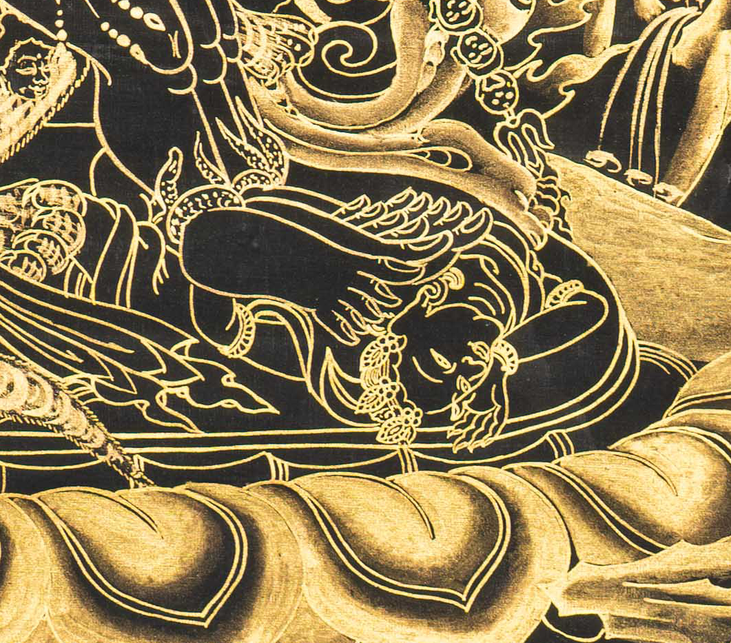 Wrathful Hayagriva Thangka – The Thunderous Protector - T-S-BT-BB-VK-0140
