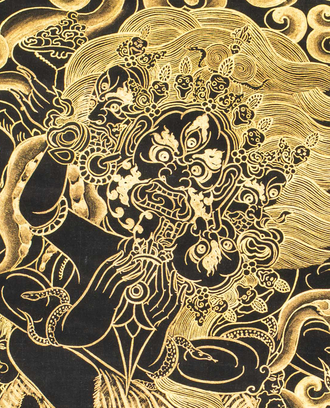 Wrathful Hayagriva Thangka – The Thunderous Protector - T-S-BT-BB-VK-0140