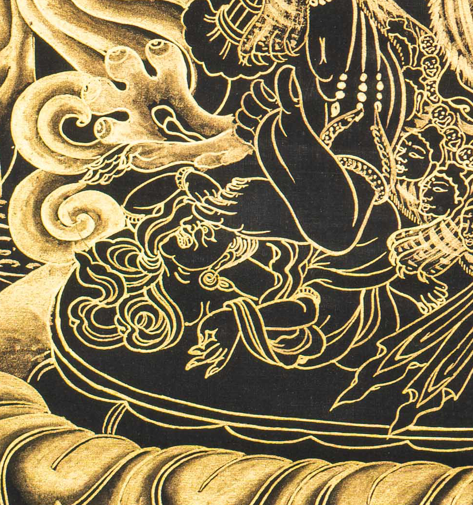 Wrathful Hayagriva Thangka – The Thunderous Protector - T-S-BT-BB-VK-0140