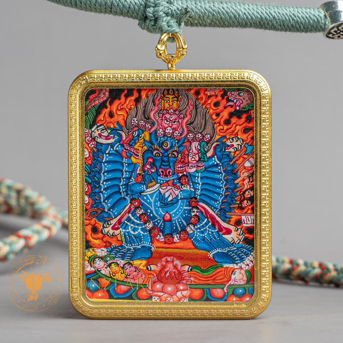 Yamantaka Locket Thangka: For Protection & Spiritual Power - L-Y-49