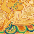 Yellow Zambhala Thangka: The Golden Path to Prosperity - T-B-HT-RB-Z-0073