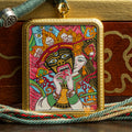 Zachi Lhamo Hand-Painted Thangka Locket | Goddess of Fortune - L-ZL-58
