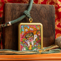 Zachi Lhamo Hand-Painted Thangka Locket | Goddess of Fortune - L-ZL-58