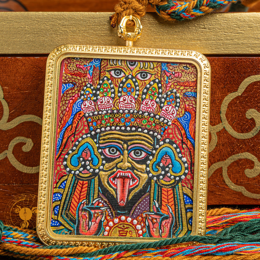 Zachyi Lhamo Ghau Thangka Locket: The Fierce Wisdom Queen - L-ZL-0011