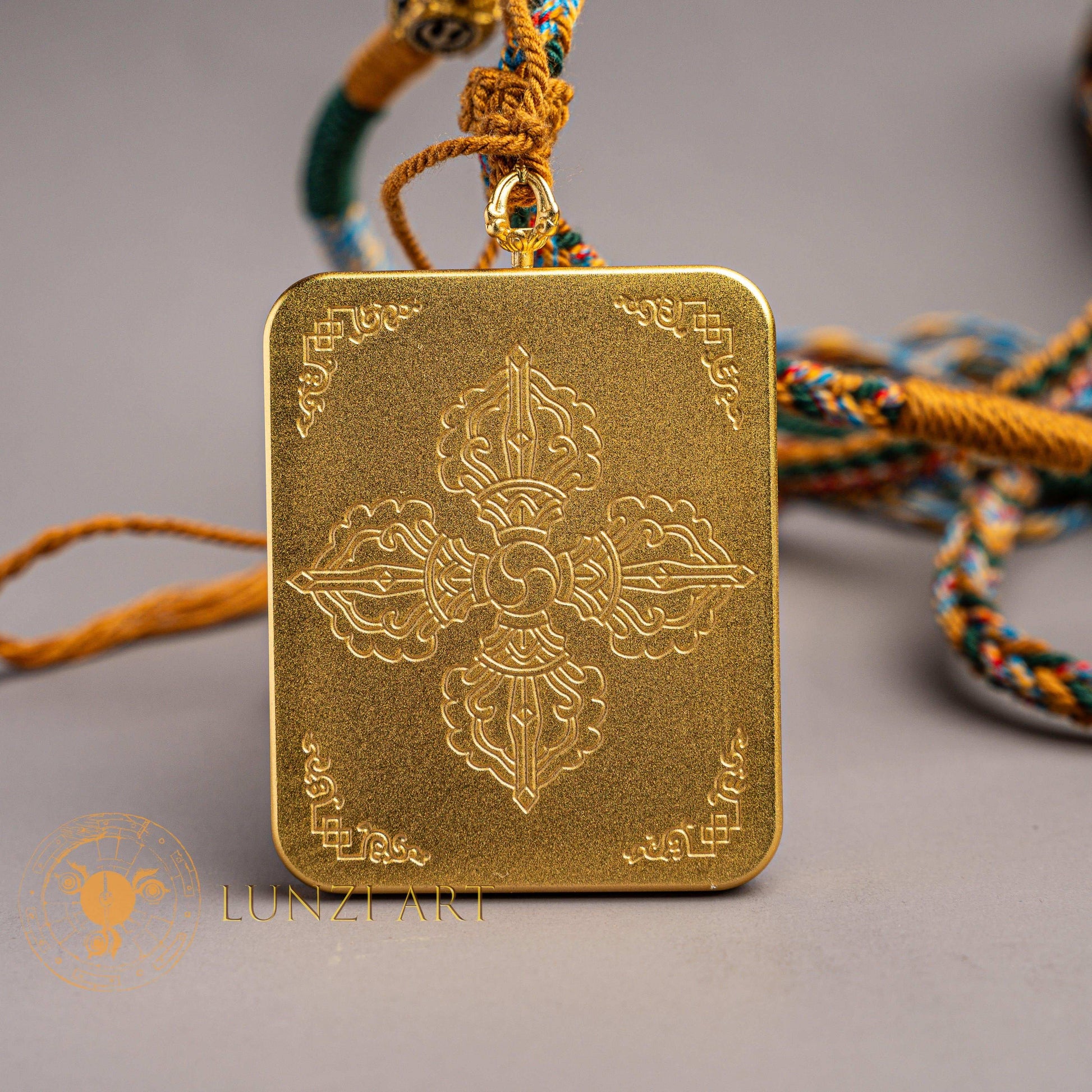 Zachyi Lhamo Ghau Thangka Locket: The Fierce Wisdom Queen - Thangka