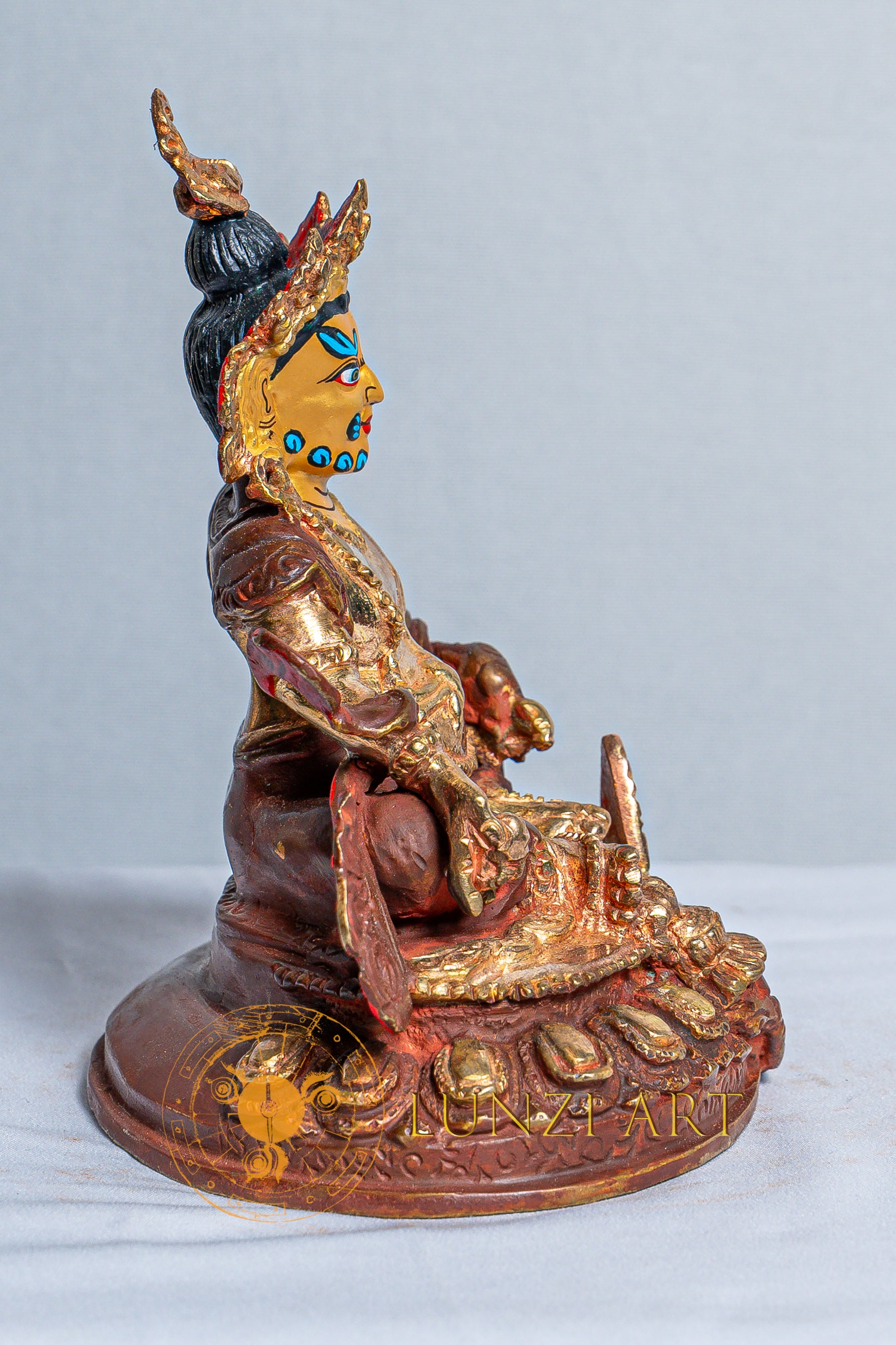 Zambala (Jambhala) Statue |  Copper with Mercury Gold Plating - statues
