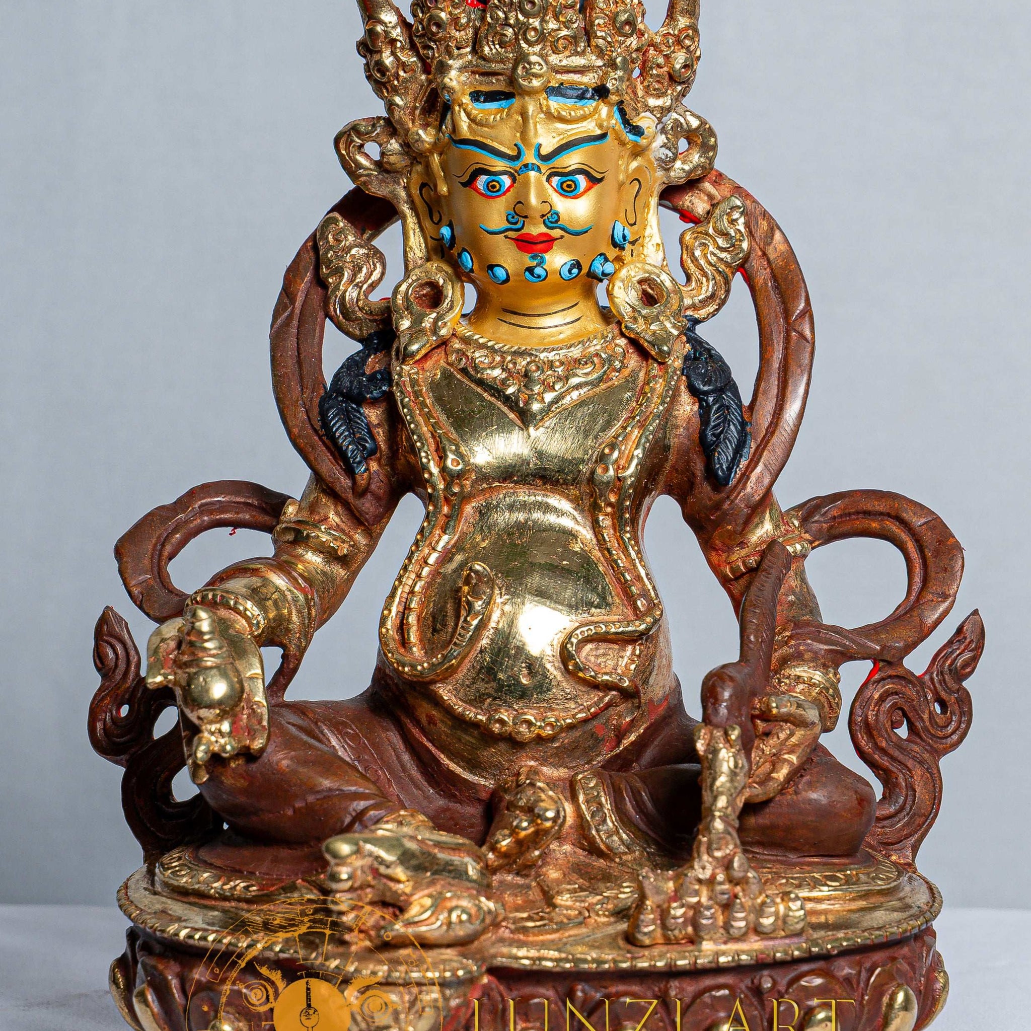 Zambala (Jambhala) Statue |  Copper with Mercury Gold Plating - statues