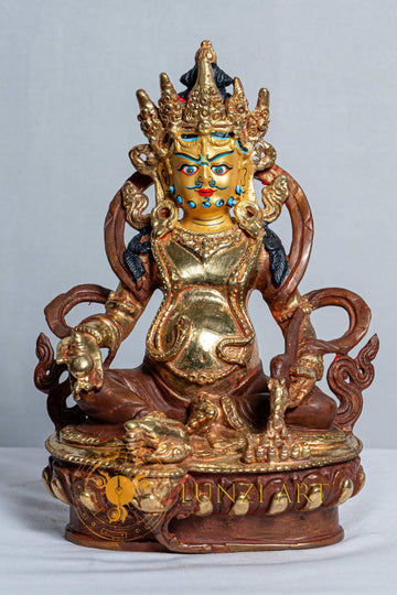 Zambala (Jambhala) Statue |  Copper with Mercury Gold Plating - statues