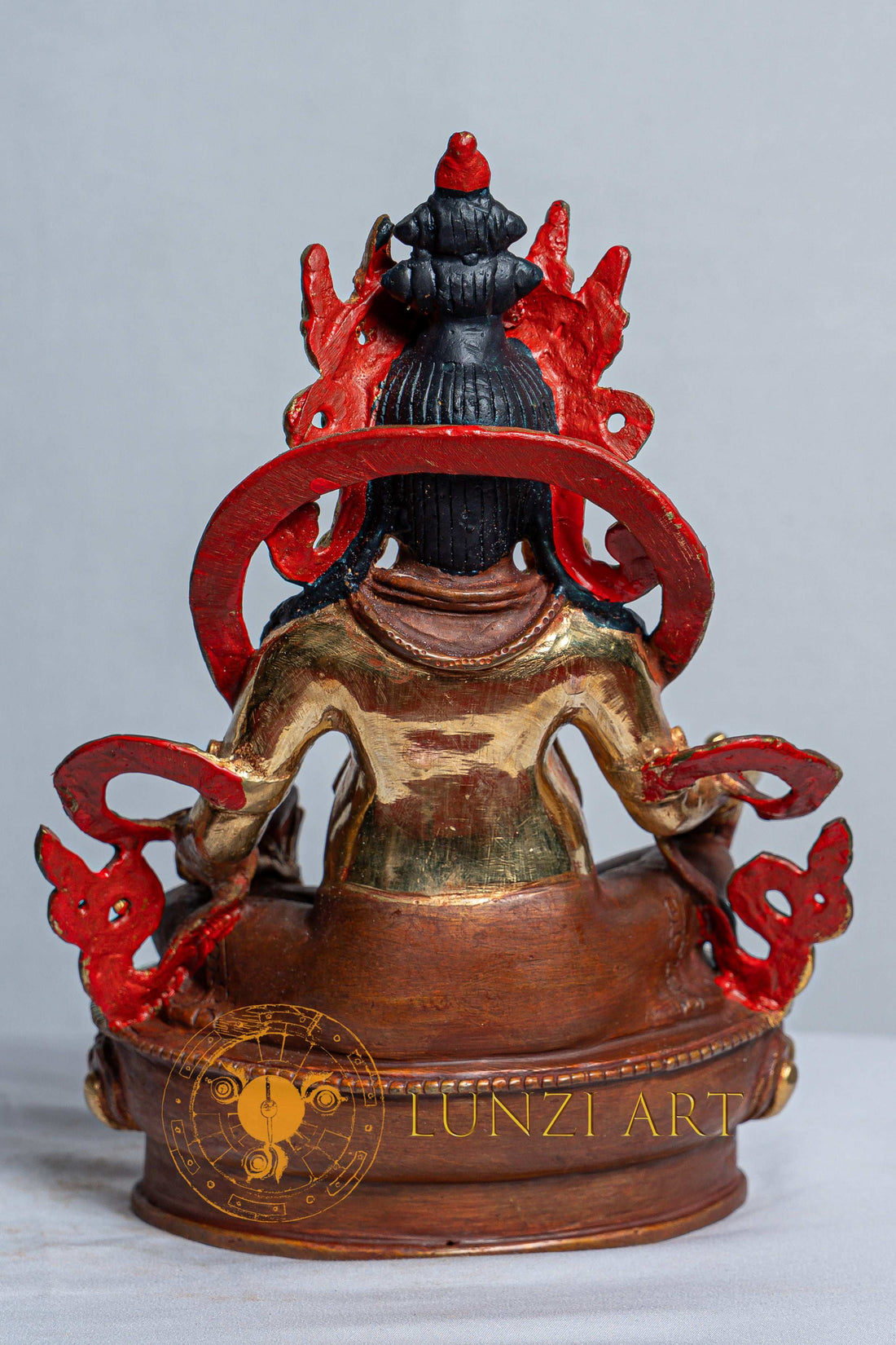 Zambala (Jambhala) Statue |  Copper with Mercury Gold Plating - statues