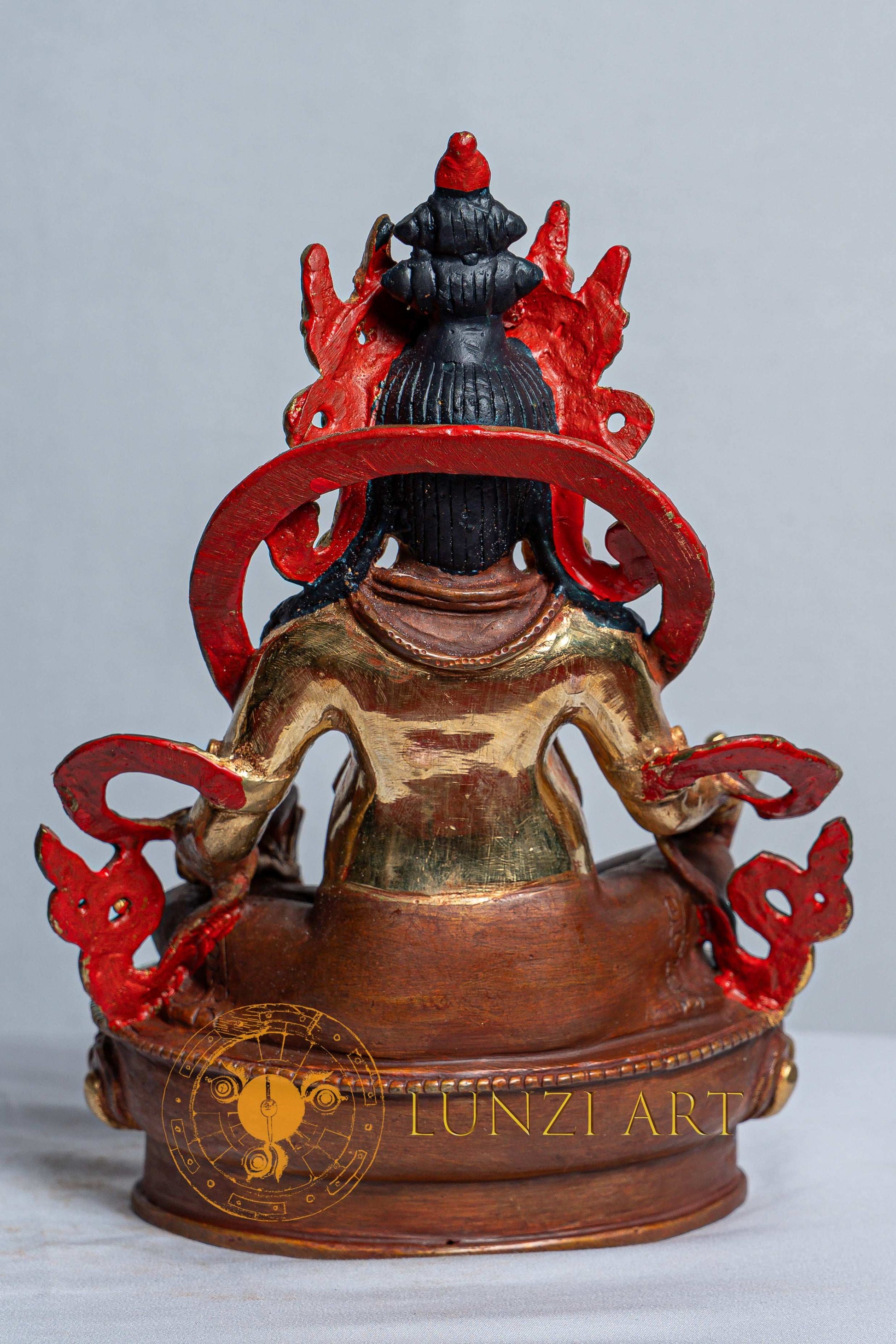 Zambala (Jambhala) Statue |  Copper with Mercury Gold Plating - statues