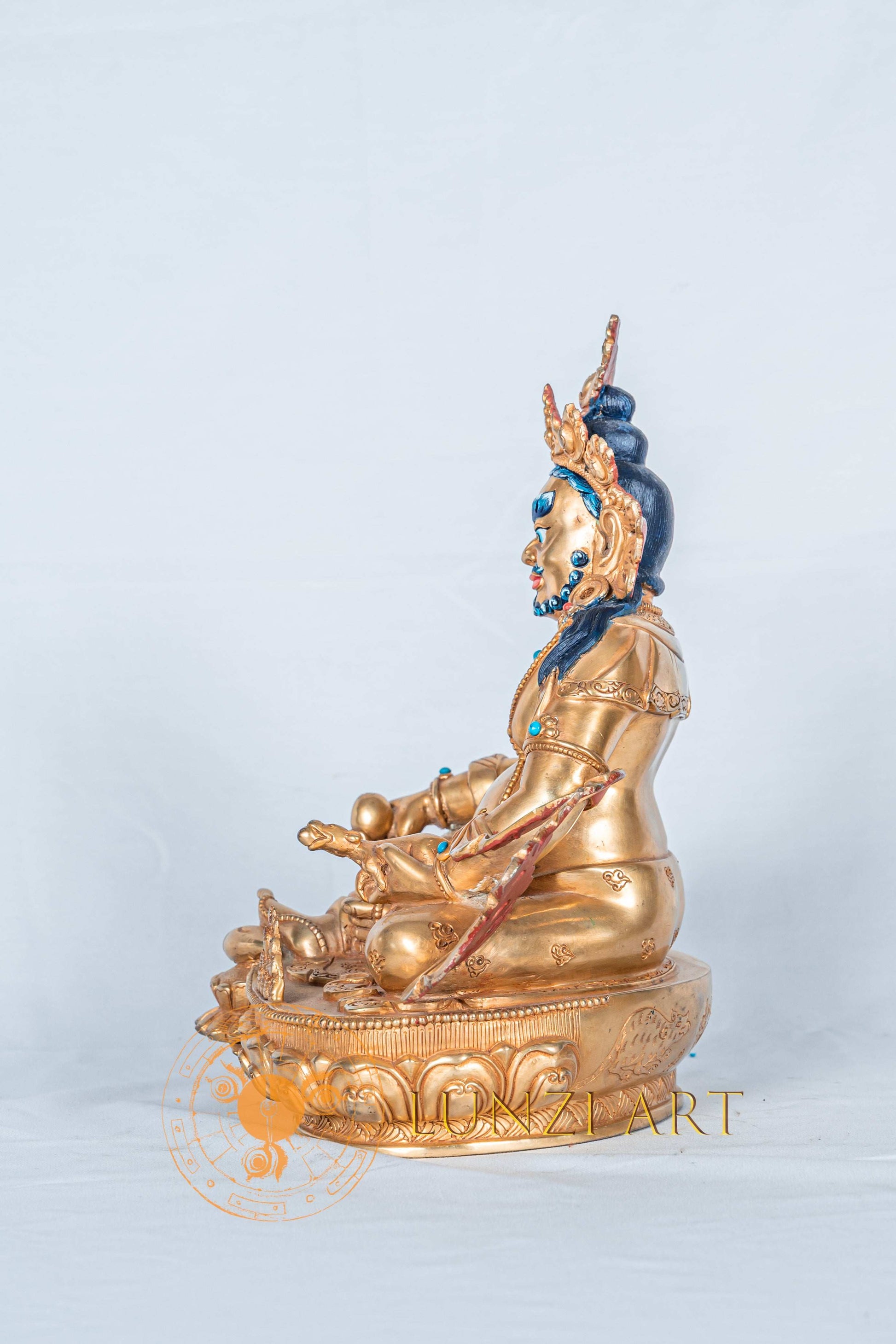 Zambala (jambhala) Statue | Fully Gold Plated Copper - statues