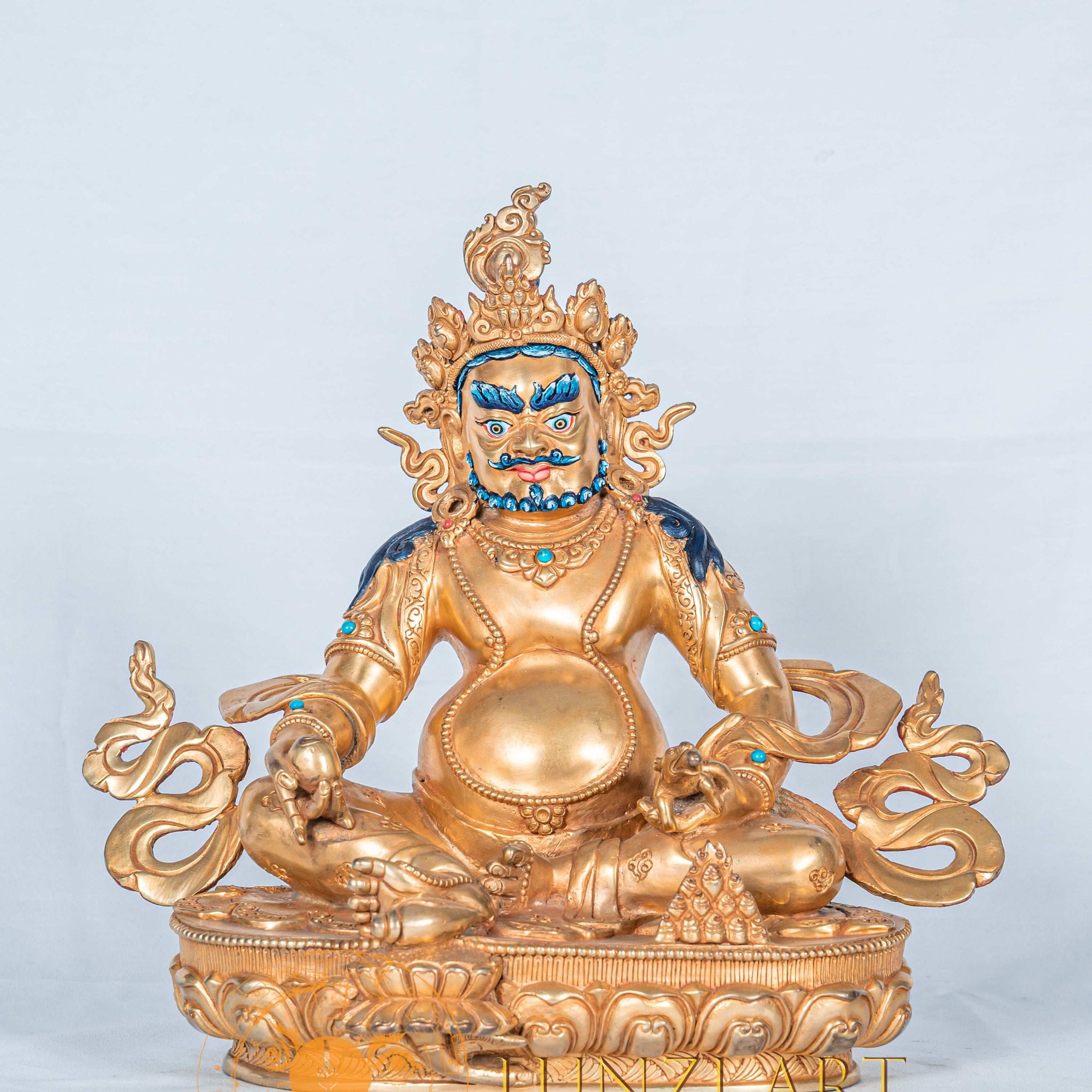 Zambala (jambhala) Statue | Fully Gold Plated Copper - statues