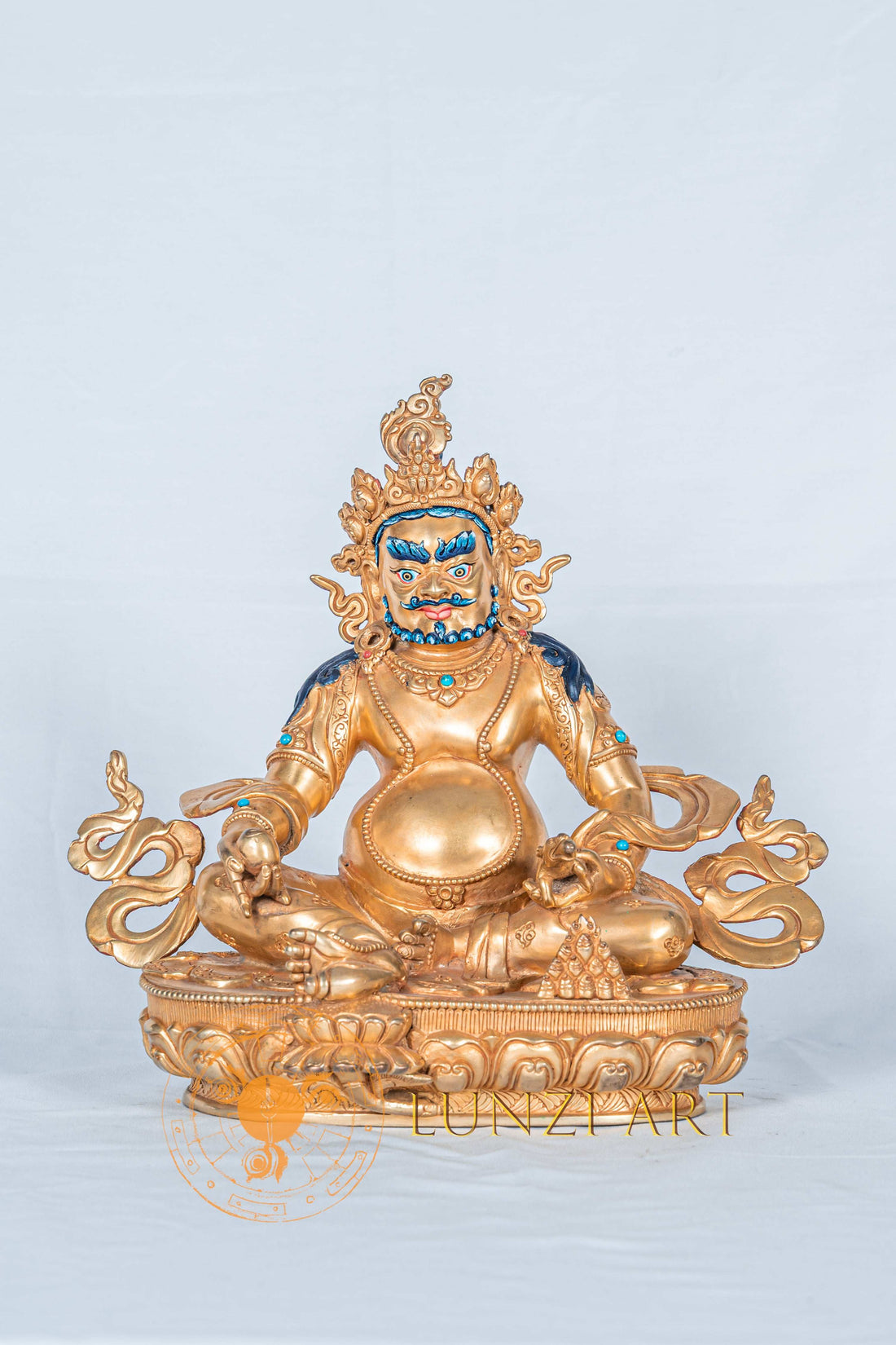 Zambala (jambhala) Statue | Fully Gold Plated Copper - statues