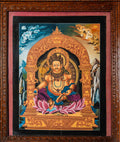 Zambhala Thangka: The Benevolent Guardian of Spiritual Wealth - T-B-HT-BB-Z-0089