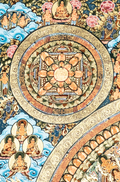 Handmade Traditional Mandala Thangka of Sacred Enlightenment - T-PS-SS-BB-TM-0016