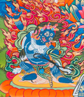 Hand-Painted Guru Rinpoche Thangka - T-S-BT-RB-AU-GC-0082