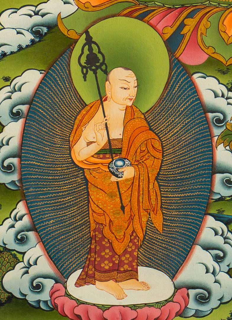 The Divine Shakyamuni Buddha with Disciples Thangka - T-S-BT-RB-AU-SB-0149