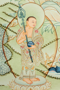 Handpainted Shakyamuni Buddha Thangka: The Eternal Light of Awakening - T-PS-SS-GB-AU-SB-0001