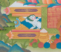 Hand-Painted Shakyamuni Buddha Thangka - T-S-BT-RB-AU-SB-0089