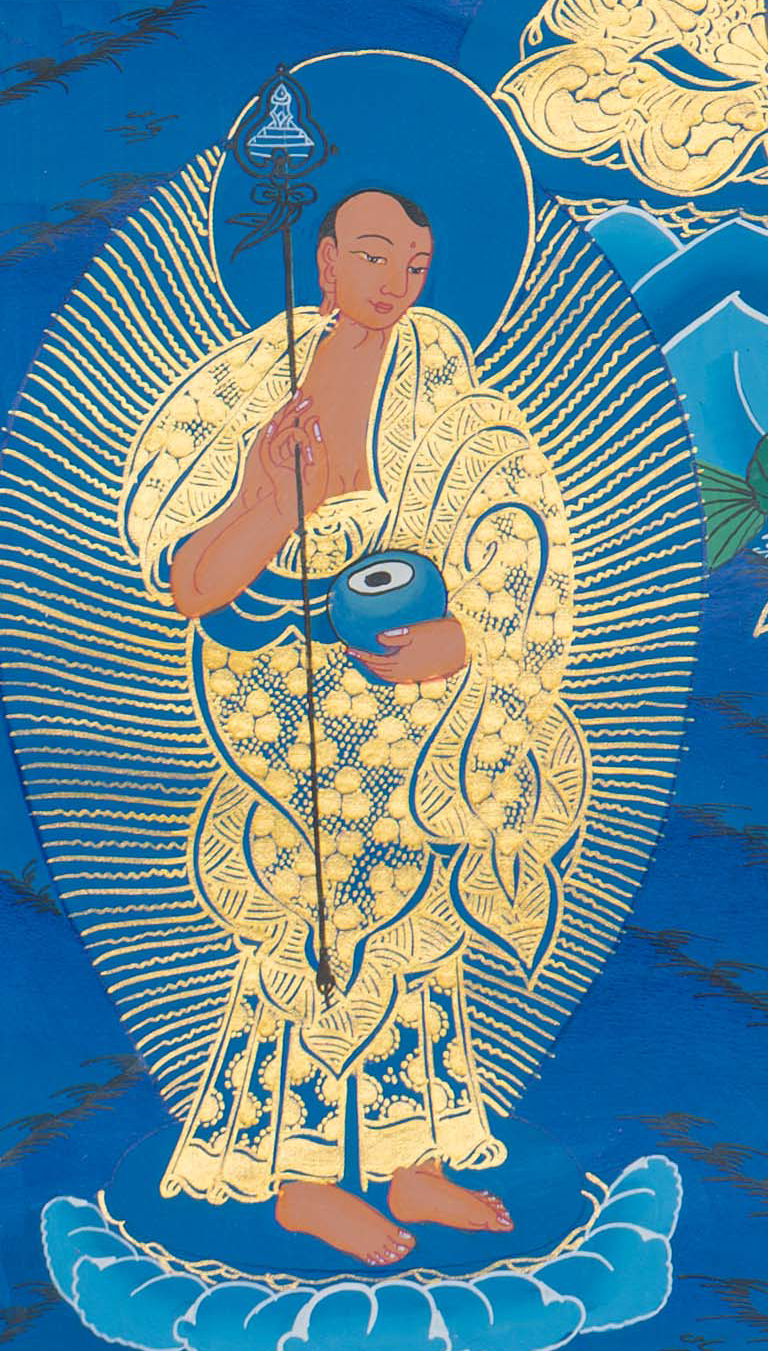 Hand-Painted Shakyamuni Buddha Thangka - T-S-BT-RB-SB-0102