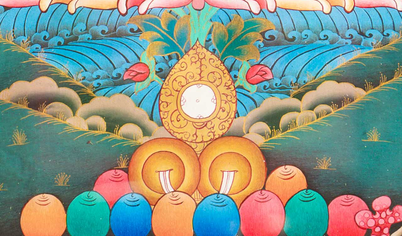 The Serene Shakyamuni Buddha Thangka - T-S-BT-BB-AU-SB-0152