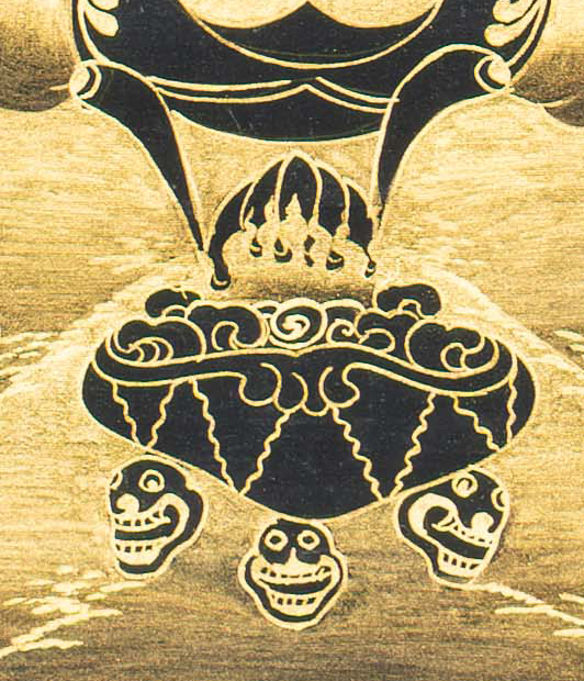 Shadbhuja Mahakala Thangka – The Wrathful Guardian of Wisdom - T-S-BT-BB-M-0138