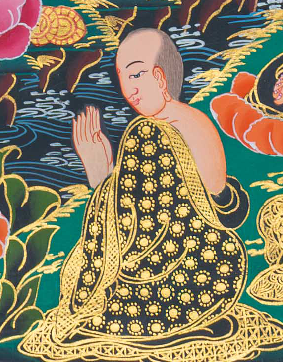 Hand-Painted Shakyamuni Buddha Thangka - T-S-BT-RB-MB-0103