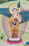 Hand-Painted Shakyamuni Buddha Thangka - T-S-BT-BB-AU-SB-0091