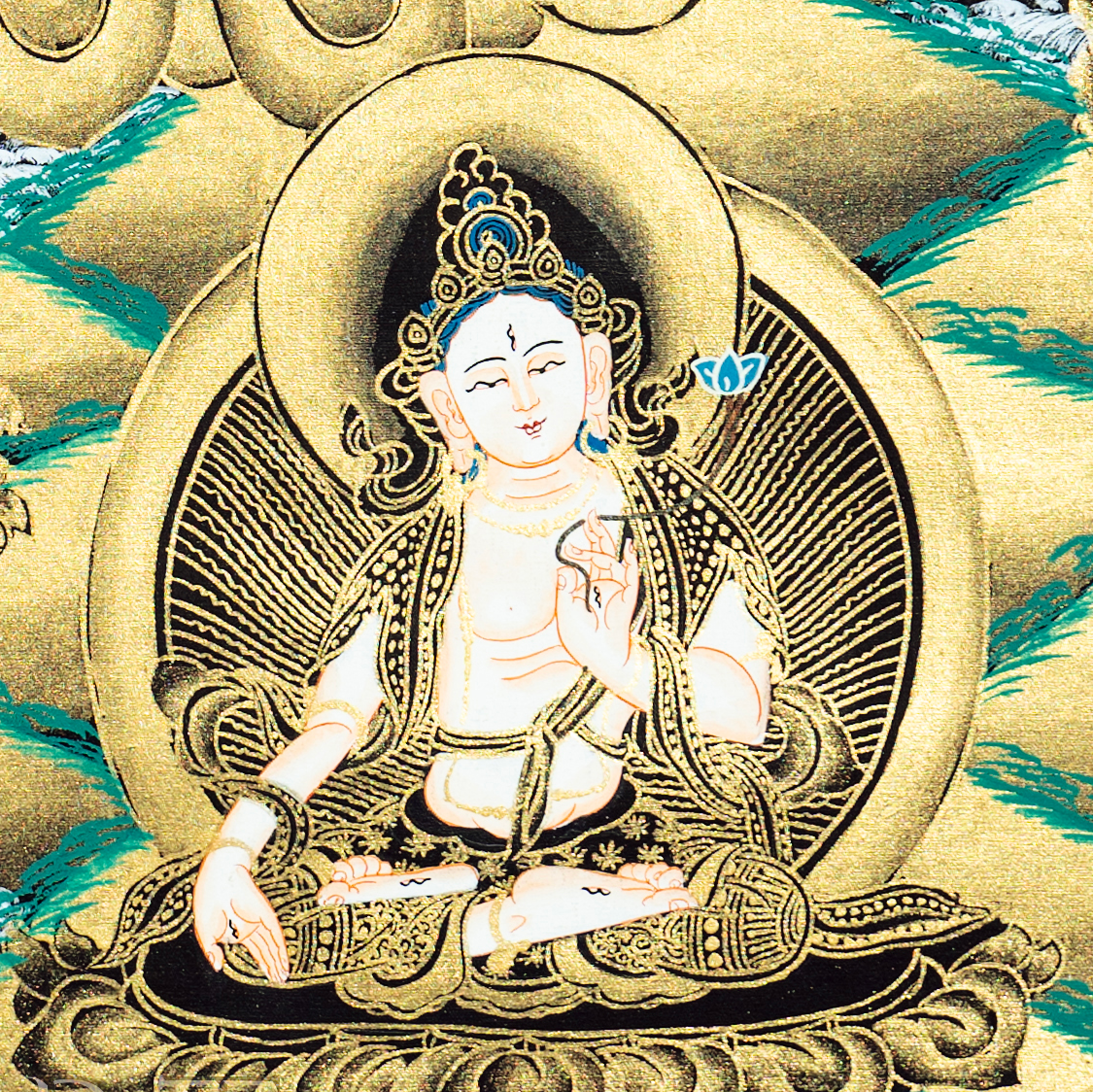 Green Tara Thangka: The Emerald Empress of Compassionate Action - T-PS-SS-BB-GT-0004