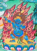 Hand-Painted Manjushree Thangka - T-S-BT-RB-AU-SM-0083