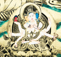 White Tara Thangka: Embodiment of Eternal Serenity - T-PS-SS-BB-WT-0005