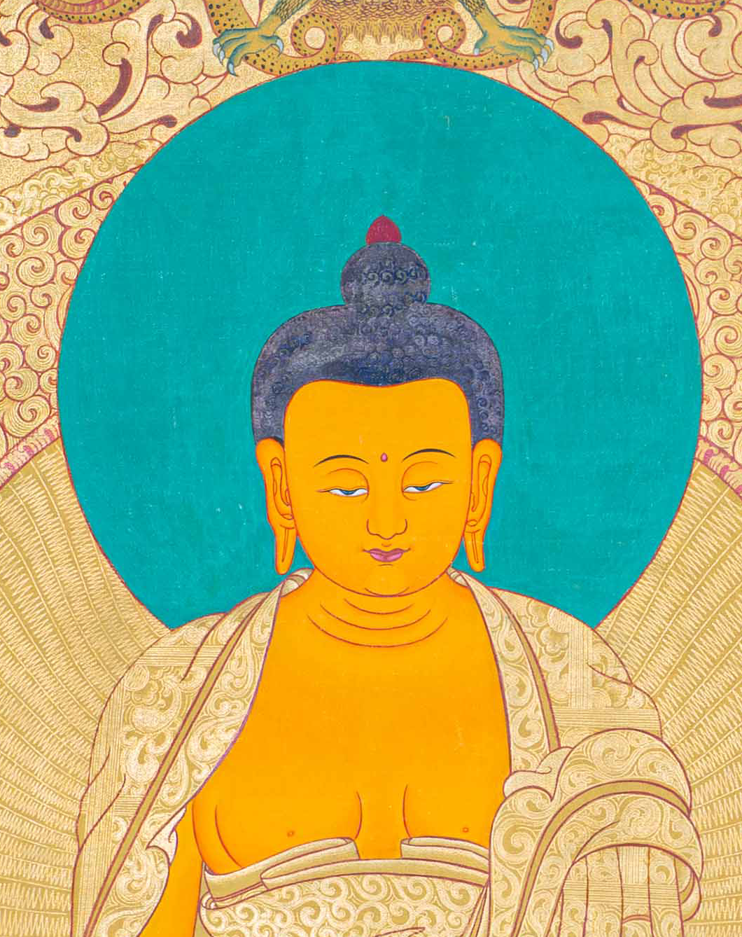 HandPainted Buddha Mara Thangka - T-S-BT-RB-AU-BM-0077