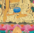 Hand-Painted Shakyamuni Buddha Thangka - T-S-BT-RB-MB-0103