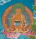 Hand-Painted Manjushree Thangka - T-S-BT-BB-AU-M-0108