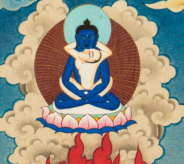 Yamantaka Yab-Yum Thangka: The Union of Wisdom and Method - T-S-BT-PB-AU-SB-0153