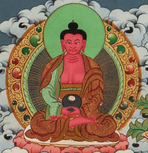 The Enlightened Shakyamuni Buddha with Attendants Thangka - T-S-BT-RB-AU-SB-0148