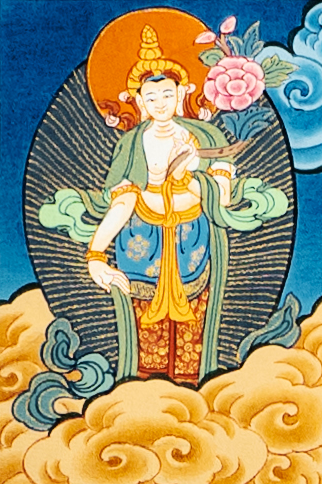 Hand drawn masterpiece of the Wheel of Life (Reincarnation) | Buddhist Dharma Thangka - T-B-HT-BB-WOL-0015